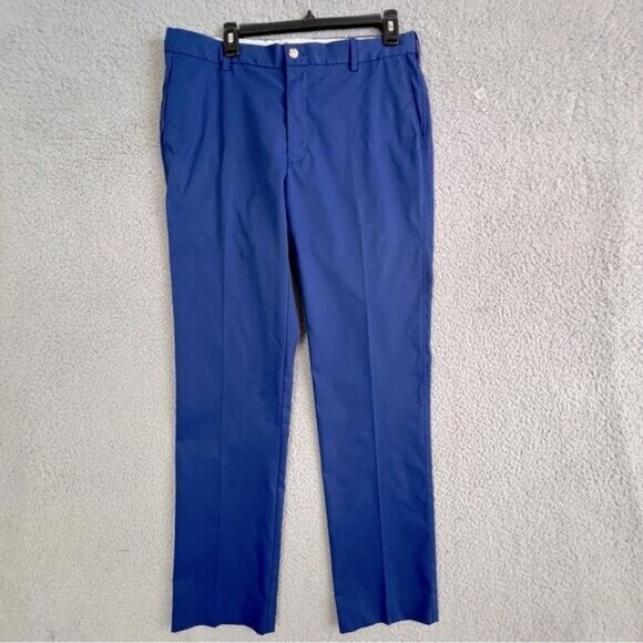 PETER MILLAR MENS LIGHTWEIGHT GOLF PANTS BLUE SIZE 33/32 - Picture 1 of 12
